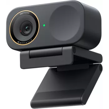 Insta360 Link2C Pro 4K UHD AI tīmekļa kamera ar 3 asu gimbalu, fāzes noteikšanas autofokusu, diviem trokšņu slāpējošiem mikrofoniem, balta LINK2CPRO02