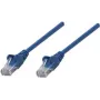 Intellinet Cat6 UTP tīkla kabelis, RJ-45 tēviņš uz RJ-45 tēviņš, 25 cm, zils, liets snagless aizsargs 739931
