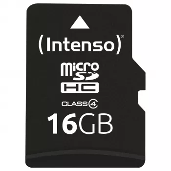 Intenso 16GB MicroSDHC Class 4 atmiņas karte ar SD adapteri