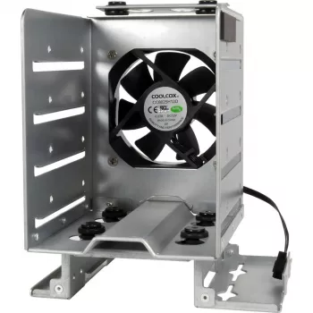 INTER-TECH IPC Mounting Frame ER-47045-1 2,5 inch HDD/SSD uzstādīšanai 3,5 inch nodalījumā ar 2x USB 3.0 priekšējiem portiem, melns