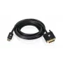 IOGEAR 4K @ 30Hz HDMI to DVI kabelis - 10 pēdas (3 m), zeltīti savienotāji, trīskāršs ekranējums, melns