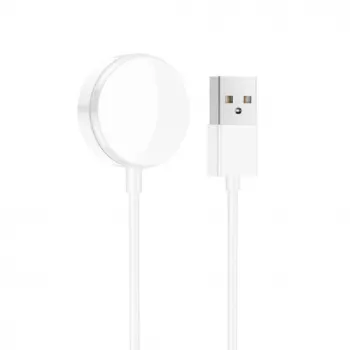 iWear CH3 Universal USB 1m Power Cable Smart Watch 3.5W Wireless Charger Pad White