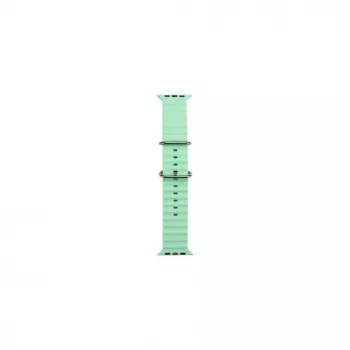 iWear S1 Grooved Soft Silicone 20mm Strap for Apple Watch 49mm / 45mm / 44mm / 42mm Light Green