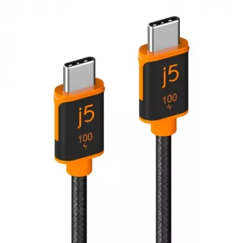 j5create USB-C 100W sinhronizācijas un uzlādes kabelis (3 m / 9.8 ft.)