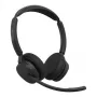 Jabra Evolve3 45 UC stereo austiņas ar Link 390c, uzlādes stendu, melnas