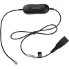 Jabra Smart Cord QD uz RJ9 austiņu kabelis Cisco IP Phone 78XX sērijai, melns, spirālveida, 0,4 m līdz 2 m
