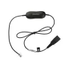 Jabra Smart Cord QD uz RJ9 austiņu kabelis Cisco IP Phone 78XX sērijai, melns, spirālveida, 0,4 m līdz 2 m