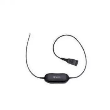 Jabra Smart Cord QD uz RJ9 austiņu kabelis Cisco IP Phone 78XX sērijai, melns, spirālveida, 0,4 m līdz 2 m