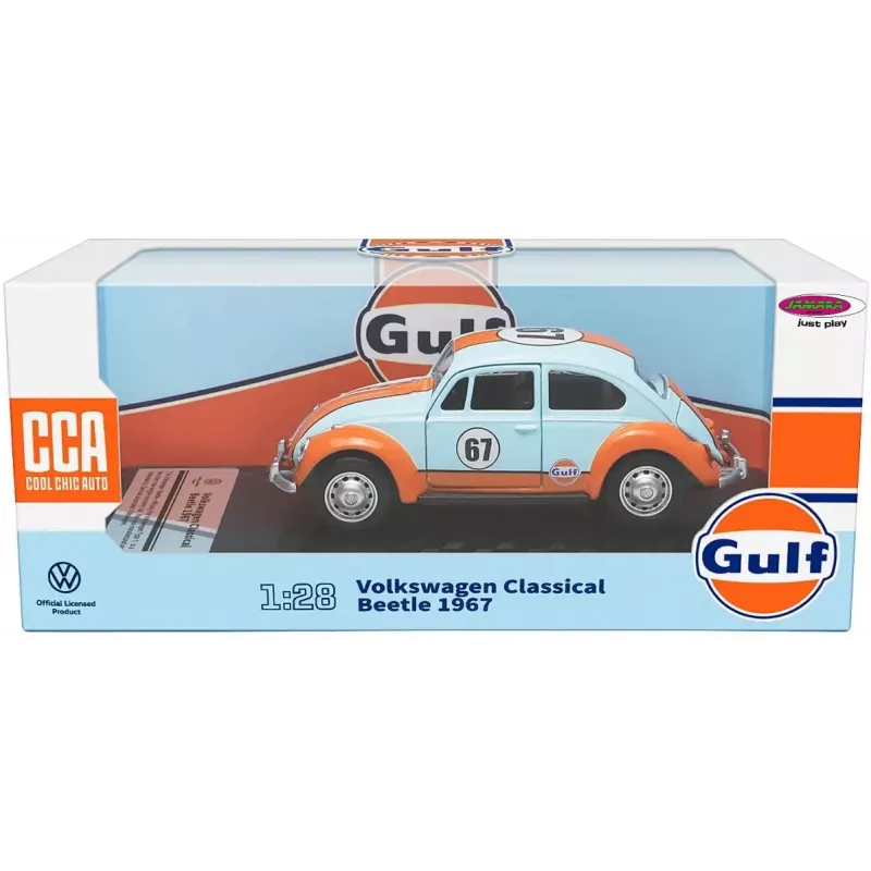 JAMARA 402600 Volkswagen Beetle 1967. g. 1:28 auto modelis, gaiši zils, 3+ gadi