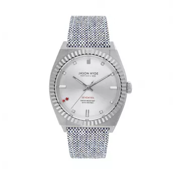 JASON HYDE JH20000 Sieviešu kvarca pulkstenis 36mm Nerūsējošais tērauds Melna āda
