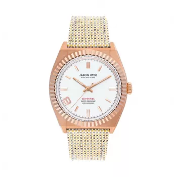 JASON HYDE Sieviešu Pulkstenis JH20013 Sudraba Nerūsējošais Tērauds 36mm Kvarca Analogais