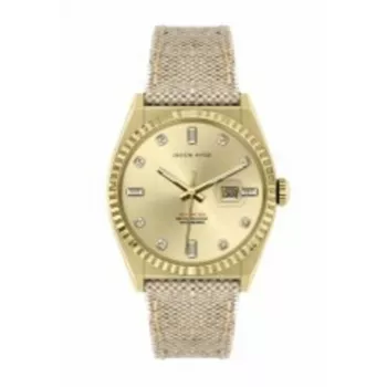 JASON HYDE Sieviešu pulkstenis JH20021 (36 mm) – rozā zelts un brūna āda