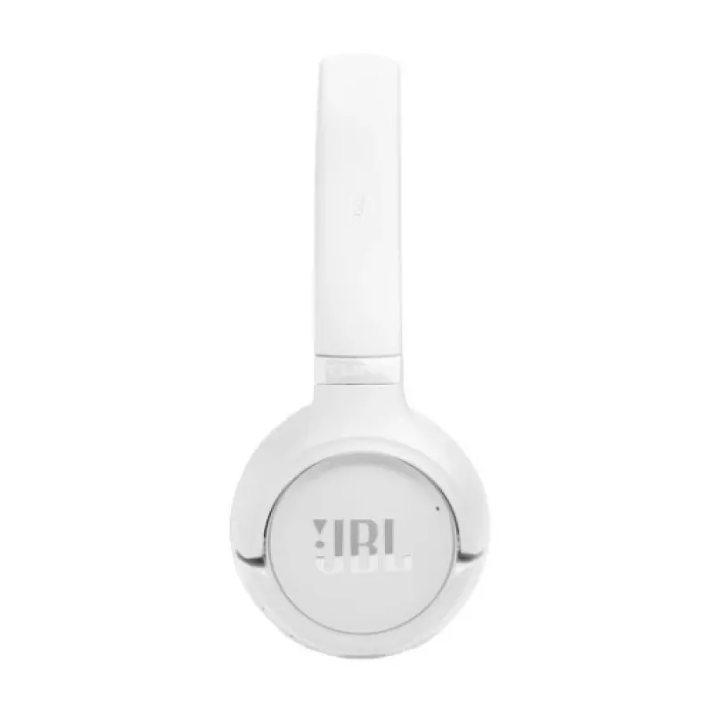 JBL Tune 530BT bezvadu ausis ar Pure Bass, Bluetooth 5.3, 57 stundu bateriju, salokāms dizains – baltas