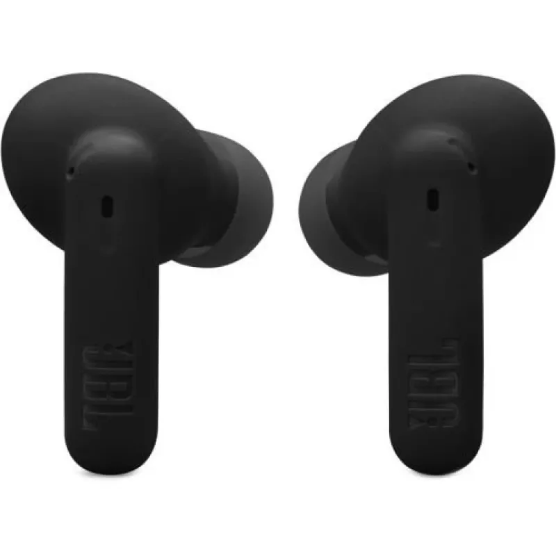 JBL Vibe Beam 2 True Wireless Bluetooth austiņas ar dziļo basu, IP54 ūdensizturību, 32 stundu bateriju un diviem mikrofoniem - Melna