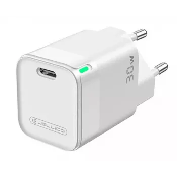 Jellico C43 Mini PD 30W QC 3.0 Smart Adaptive Fast Charger ar 1x USB-C (5-20V) Balts