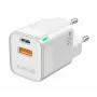 Jellico C44 Mini PD 30W QC 3.0 Smart Adaptive Fast Charger ar 1x USB-C (5-20V) / USB 3A Balts