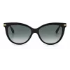 JIMMY CHOO AXELLEGS8079O Sieviešu tauriņstila kaķacs formas saulesbrilles - Melns rāmis, gradientpelēkas lēcas 56/16/145 mm