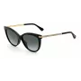 JIMMY CHOO AXELLEGS8079O Sieviešu tauriņstila kaķacs formas saulesbrilles - Melns rāmis, gradientpelēkas lēcas 56/16/145 mm