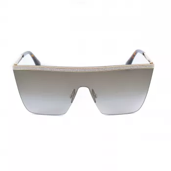 Jimmy Choo Leah/S 06JHA Sieviešu saulesbrilles – zelta metāla tauriņa rāmis, brūnas gradienta lēcas 57mm