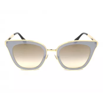 JIMMY CHOO LORYS492M2FQ Sieviešu kaķacs formas saulesbrilles Havana brūns gradients 49mm