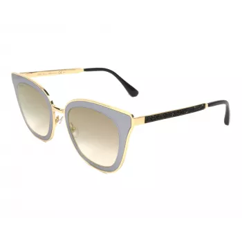 JIMMY CHOO LORYS492M2FQ Sieviešu kaķacs formas saulesbrilles Havana brūns gradients 49mm