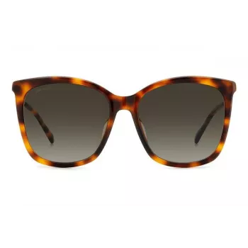 JIMMY CHOO NEREA Saulesbrilles NEREAGS05LHA Sieviešu Kaķacs Acetāts Melns Pelēks 55/20/144 mm