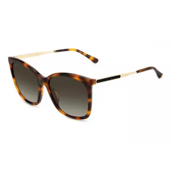 JIMMY CHOO NEREA Saulesbrilles NEREAGS05LHA Sieviešu Kaķacs Acetāts Melns Pelēks 55/20/144 mm