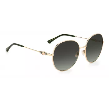 JIMMY CHOO BIRDIESPEFIB Saulesbrilles - Sieviešu Oversized Kvadrātveida Kaķacs Acetāta Rāmis - 60/18/145 mm - UV400 Aizsardzība