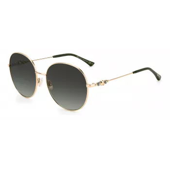 JIMMY CHOO BIRDIESPEFIB Saulesbrilles - Sieviešu Oversized Kvadrātveida Kaķacs Acetāta Rāmis - 60/18/145 mm - UV400 Aizsardzība
