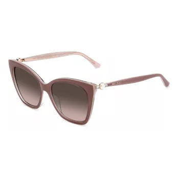 JIMMY CHOO Women's Cat-Eye Sunglasses RUA-G-S-Y9A Havana Acetate Brown Gradient Lens 56/18/145 mm