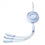 JOYROOM 3-in-1 Colorful USB to USB-C/Lightning/Micro USB Cable 3.5A, 1m (Blue)