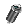 JOYROOM 45W USB Car Charger ar USB-C un USB-A, Power Delivery, Quick Charge 3.0, AFC, SCP, Pelēks (C-A35)