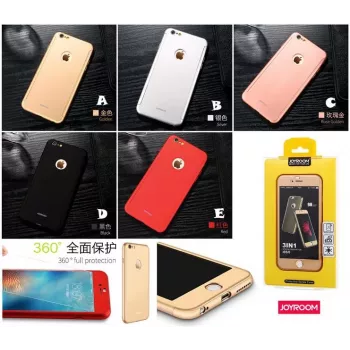 Joyroom Apple iPhone 7 Plastmasas Maciņš 360° JR-BP207 Roze Zelts