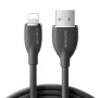 JOYROOM Colorful Series USB-A to Lightning kabelis 1,2m Melns SA29-AL3