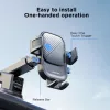 Joyroom JR-OK6 Auto Telefona Turētājs - Piesūceknis Panelim/Vējstiklam - Universāls 4.7-7.2 collu Viedtālruņiem - 360° Rotācija - Melns