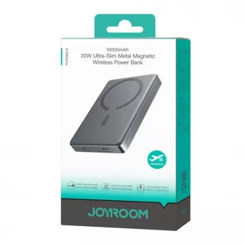 JOYROOM JR-PBM08 Pro Titanium 20W metāla magnētiskā bezvadu power bank 10000mAh zelta krāsā