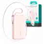 Joyroom JR-PR2L Power Bank 10000 mAh 35W ar digitālo displeju, iebūvētiem USB-C un Lightning kabeļiem (0,7m) Rozā
