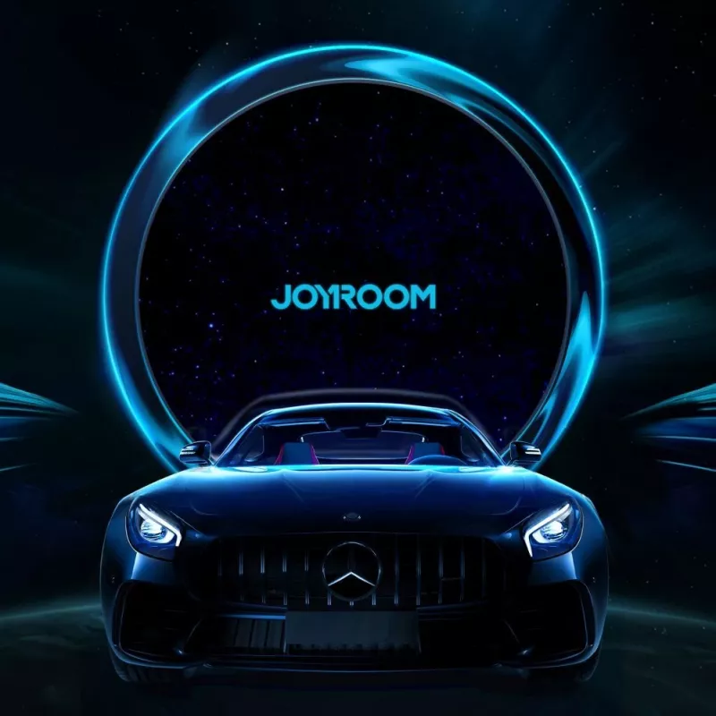 JOYROOM JR-ZS291 Auto Telefona Turētājs ar 15W Qi Bezvadu Lādētāju, MagSafe Savietojams, Ventilācijas Stiprinājums, Melns