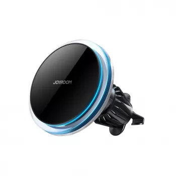JOYROOM JR-ZS291 Auto Telefona Turētājs ar 15W Qi Bezvadu Lādētāju, MagSafe Savietojams, Ventilācijas Stiprinājums, Melns