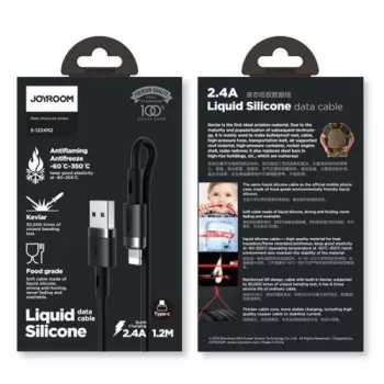 Joyroom Lightning to USB-A Cable 2.4A 1,2m Black (S-1224N2)