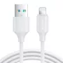 Joyroom S-UL012A9 Lightning Kabelis 2m Balts 2.4A USB-A uz Lightning Lādēšana un Datu Sinhronizācija