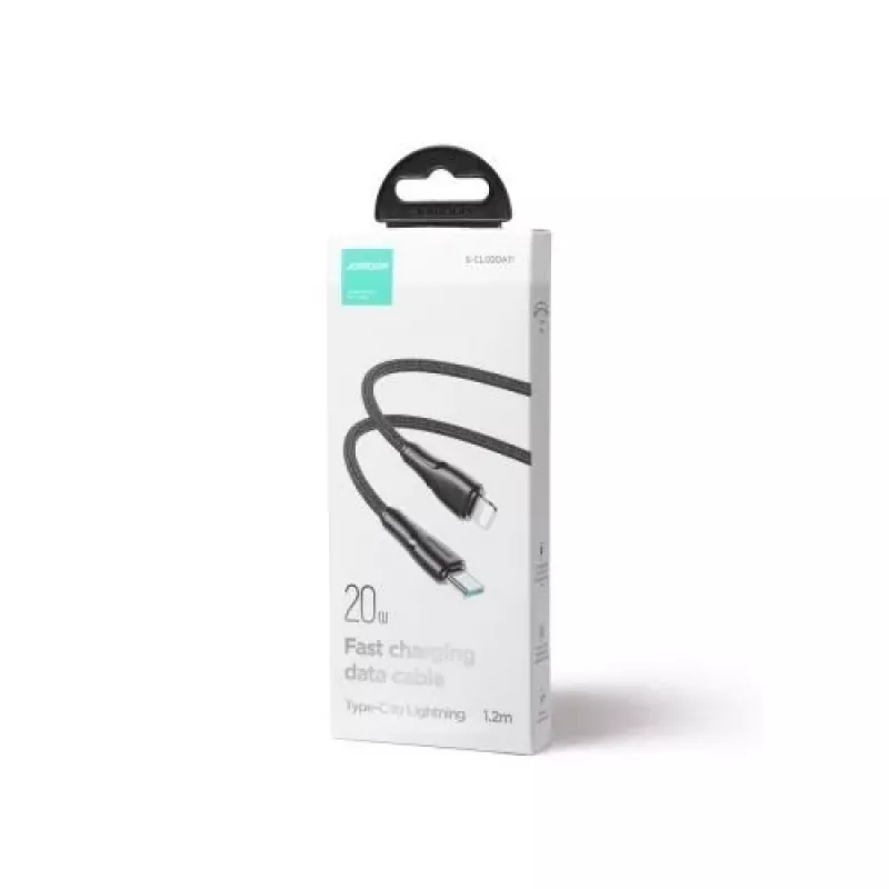 Joyroom Surpass Series USB-C uz Lightning ātrās uzlādes un datu kabelis 20W PD, 1,2m, melns (S-CL020A11)