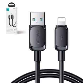 Joyroom USB-A to Lightning kabelis Multi-Color Series A14, 480Mbps, 2.4A, 1,2m, Melns (S-AL012A14B)