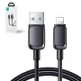 Joyroom USB-A to Lightning kabelis Multi-Color Series A14, 480Mbps, 2.4A, 1,2m, Melns (S-AL012A14B)