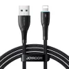 Joyroom USB-A to Lightning kabelis Starry Series, 480 Mbps, 3A, 1m, Melns (SA32-AL3)