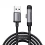 Joyroom USB-A to Lightning EnjoyX Series 90 Degree Cable A56, 3A, 480Mbps, 1,2m, Melns (S-A56)