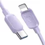 JOYROOM USB-C to Lightning kabelis Multi-Color Series A14, 20W PD, 480 Mbps, 1.2m, Purple (S-CL020A11P)