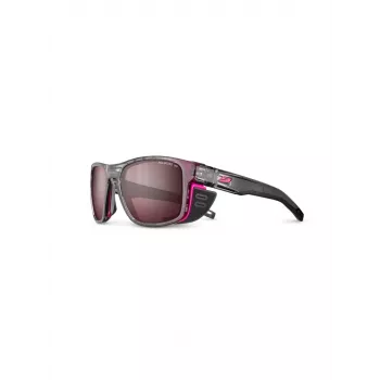 Julbo Shield M Spectron Polarized 3 HD Saulesbrilles - Pelēka Caurspīdīga/Rozā