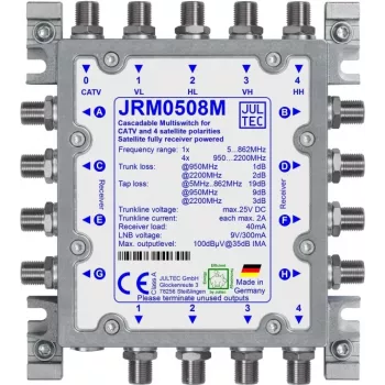 JULTEC JRM0508M Satelītu multiswitčs 5/8