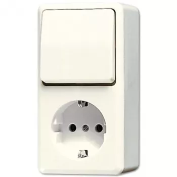 JUNG 676A Schuko kontaktligzda Type F ziloņkaula